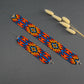 Native Seed Bead Loom Bracelet: Wide Czech Beadwork