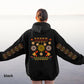 Ojibwe Floral Hoodie, Indigenous Tribal Flower Pattern Hooded Sweatshirt, Colorful Native American Clothing, Unisex Trendy Oversized Hoodie