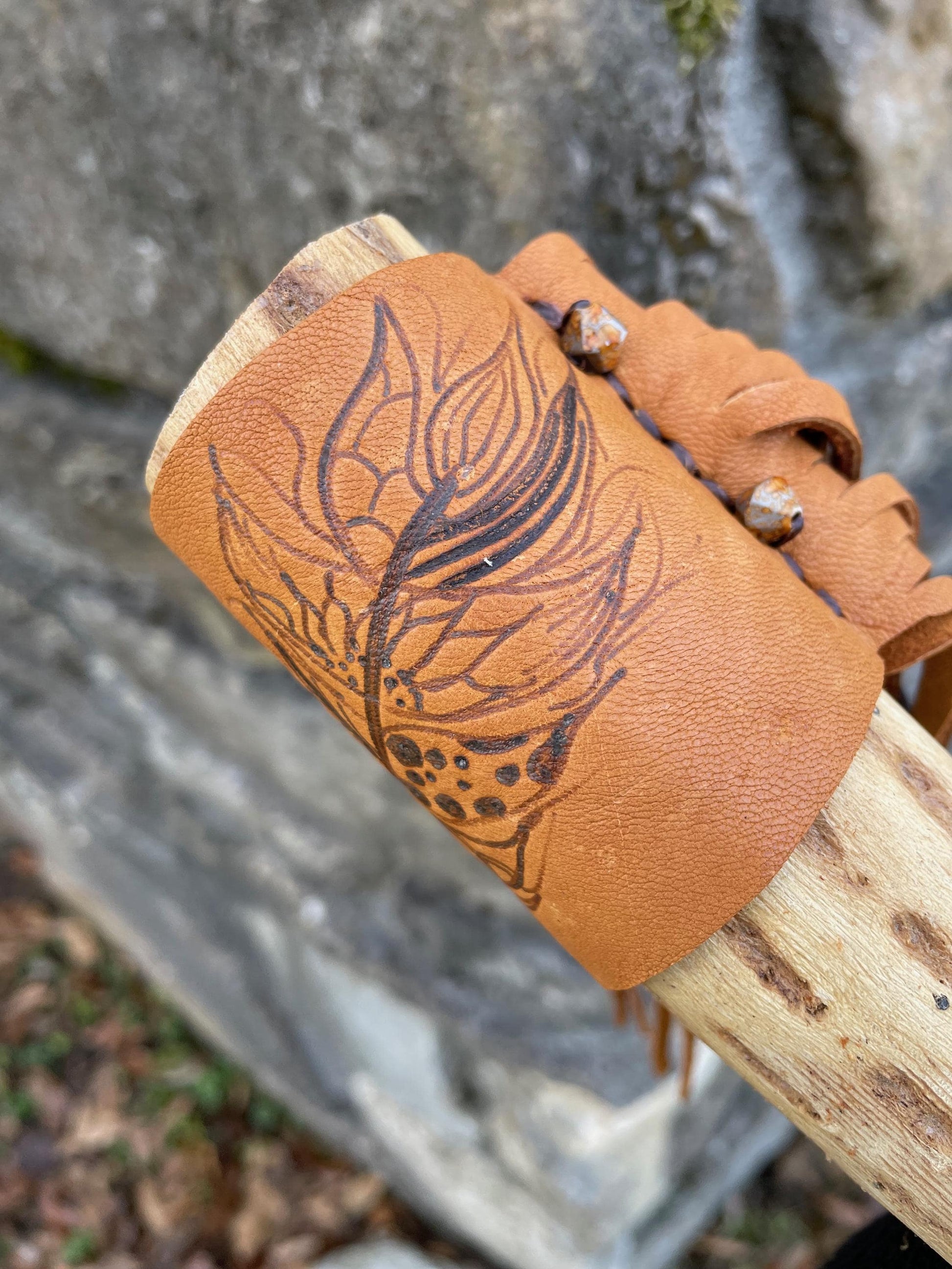 Feather Rainstick, Fringed Rain Stick, Tribal Rainstick, Sound Therapy, Sound Healing, Musical Shaker