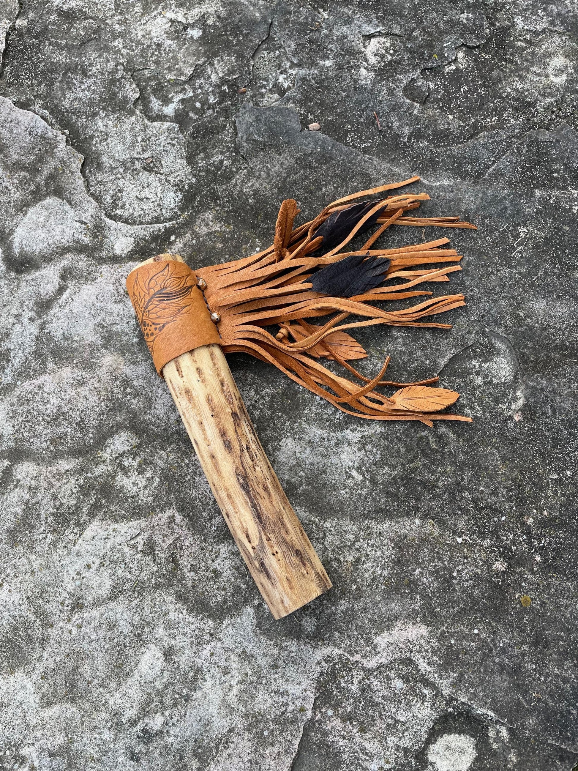 Feather Rainstick, Fringed Rain Stick, Tribal Rainstick, Sound Therapy, Sound Healing, Musical Shaker