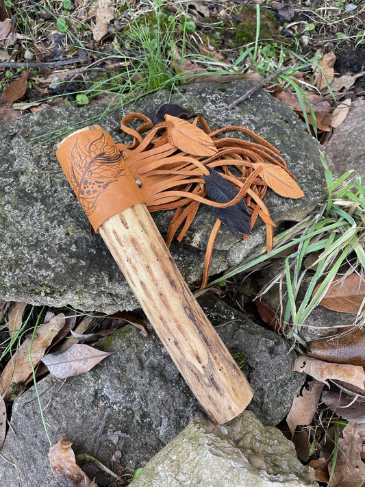Feather Rainstick, Fringed Rain Stick, Tribal Rainstick, Sound Therapy, Sound Healing, Musical Shaker