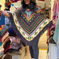 Peruvian Alpaca Poncho (Ethnic-Style Shawl)