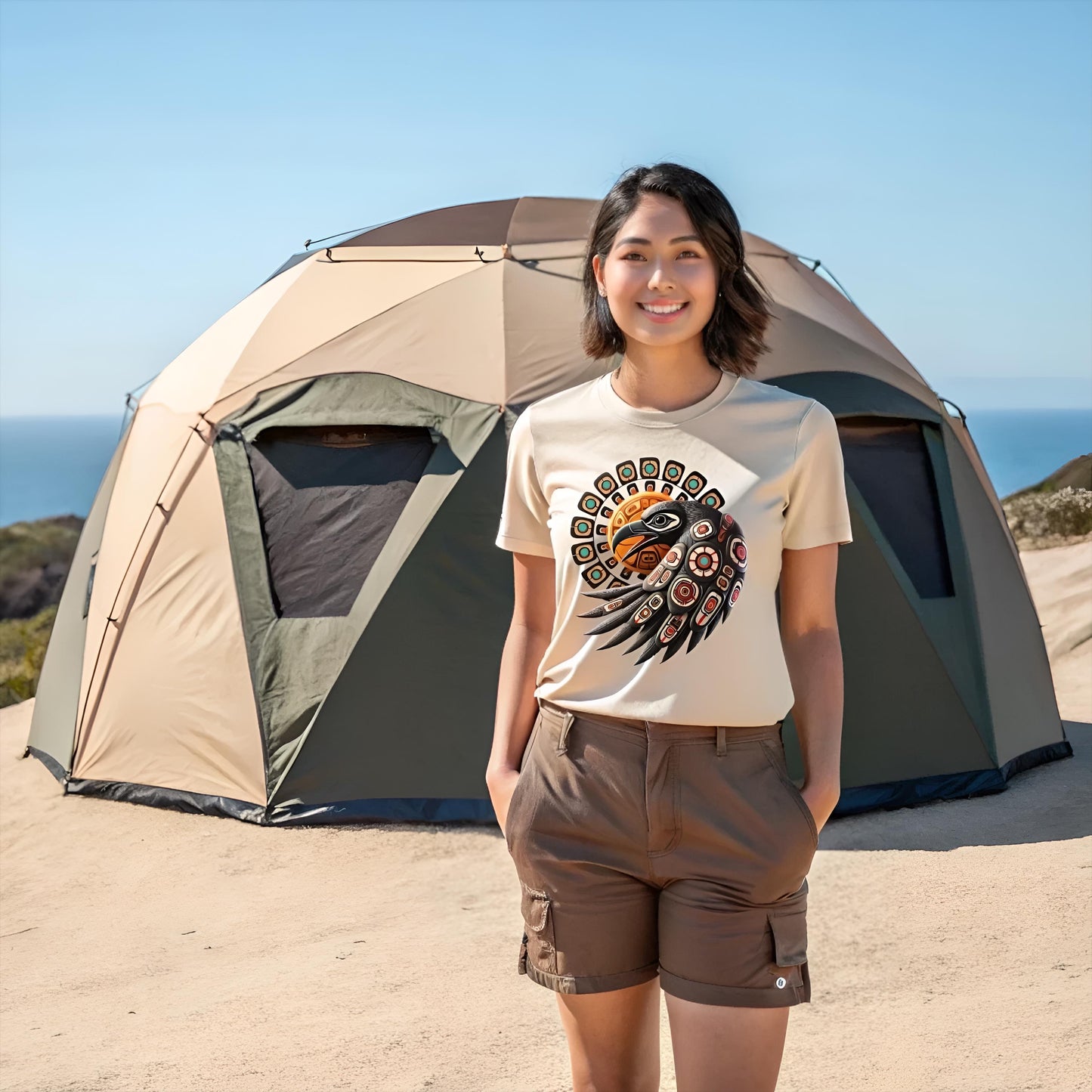 Raven Steals the Sun T-Shirt First Nations PNW Gift Haida Tlingit Salish Pacific Northwest Tribal Unisex Comfort Colors 1717 T-Shirt Crew