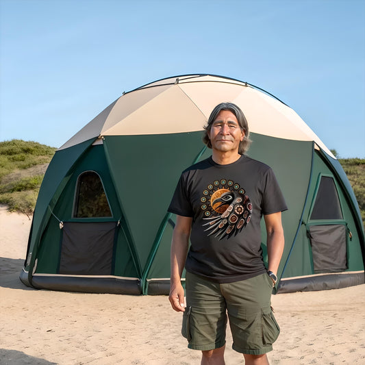 Raven Steals the Sun T-Shirt First Nations PNW Gift Haida Tlingit Salish Pacific Northwest Tribal Unisex Comfort Colors 1717 T-Shirt Crew