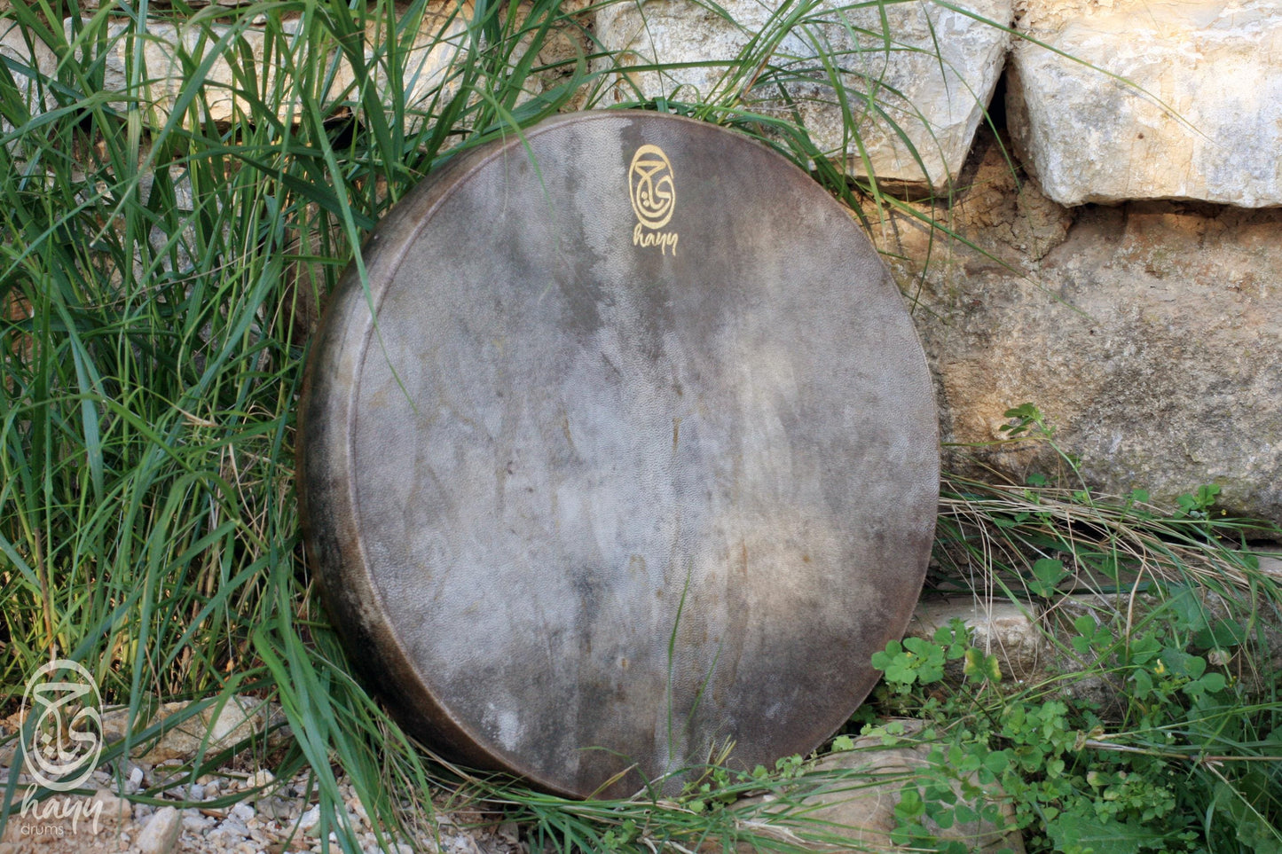 Air Tuning Shaman Drum with Goat Horn Handle (Medium Size)