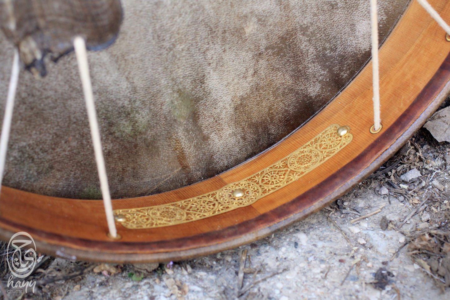 Air Tuning Shaman Drum with Goat Horn Handle (Medium Size)