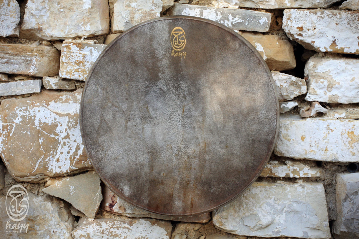 Air Tuning Shaman Drum with Goat Horn Handle (Medium Size)
