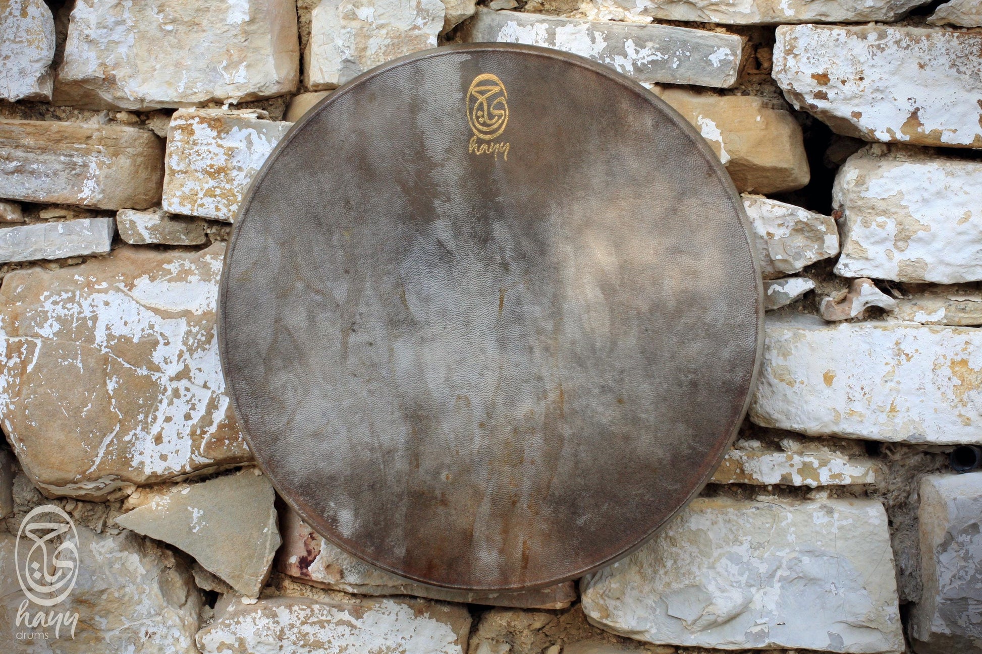 Air Tuning Shaman Drum with Goat Horn Handle (Medium Size)