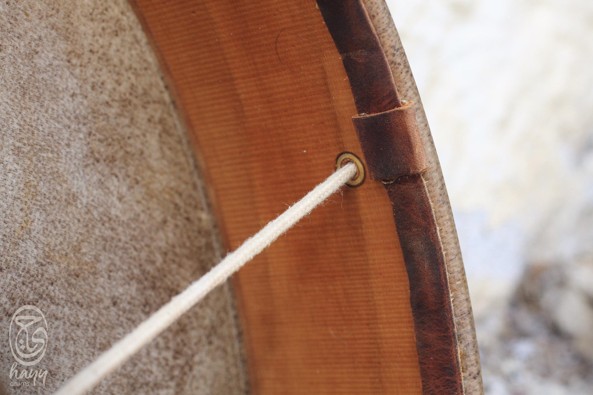 Air Tuning Shaman Drum with Goat Horn Handle (Medium Size)