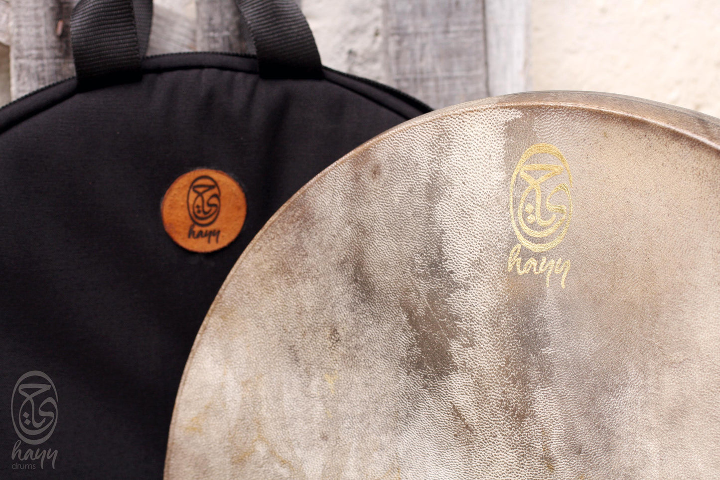 Air Tuning Shaman Drum with Goat Horn Handle (Medium Size)