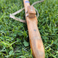 Handmade Cherry Wood Native Flute: G Key, 432Hz, Peridot Inlay