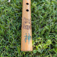 Handmade Cherry Wood Native Flute: G Key, 432Hz, Peridot Inlay