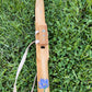 Handmade Cherry Wood Native Flute: G Key, 432Hz, Peridot Inlay