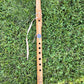 Handmade Cherry Wood Native Flute: G Key, 432Hz, Peridot Inlay