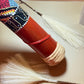 Hand-Painted Bamboo Rainstick: Indonesian Sound Healing Instrument