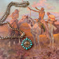 Western Turquoise Necklace | Buffalo Nickel | Cowboy Cowgirl | Man Necklace