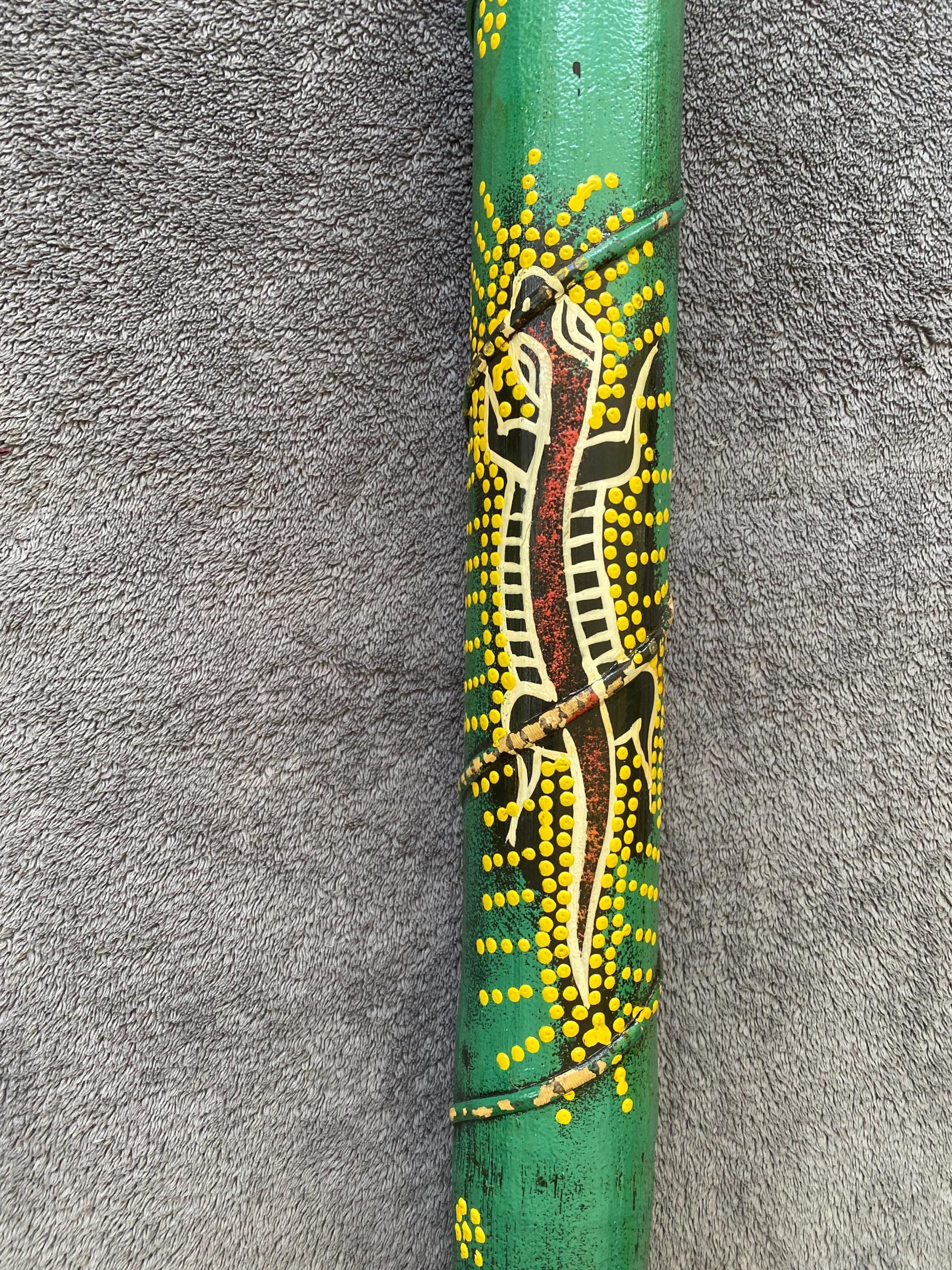 Vintage Beautiful Heavy Large Handmade Bamboo Rain Stick, Indigenous Art, Shaker Rattle Percussion
