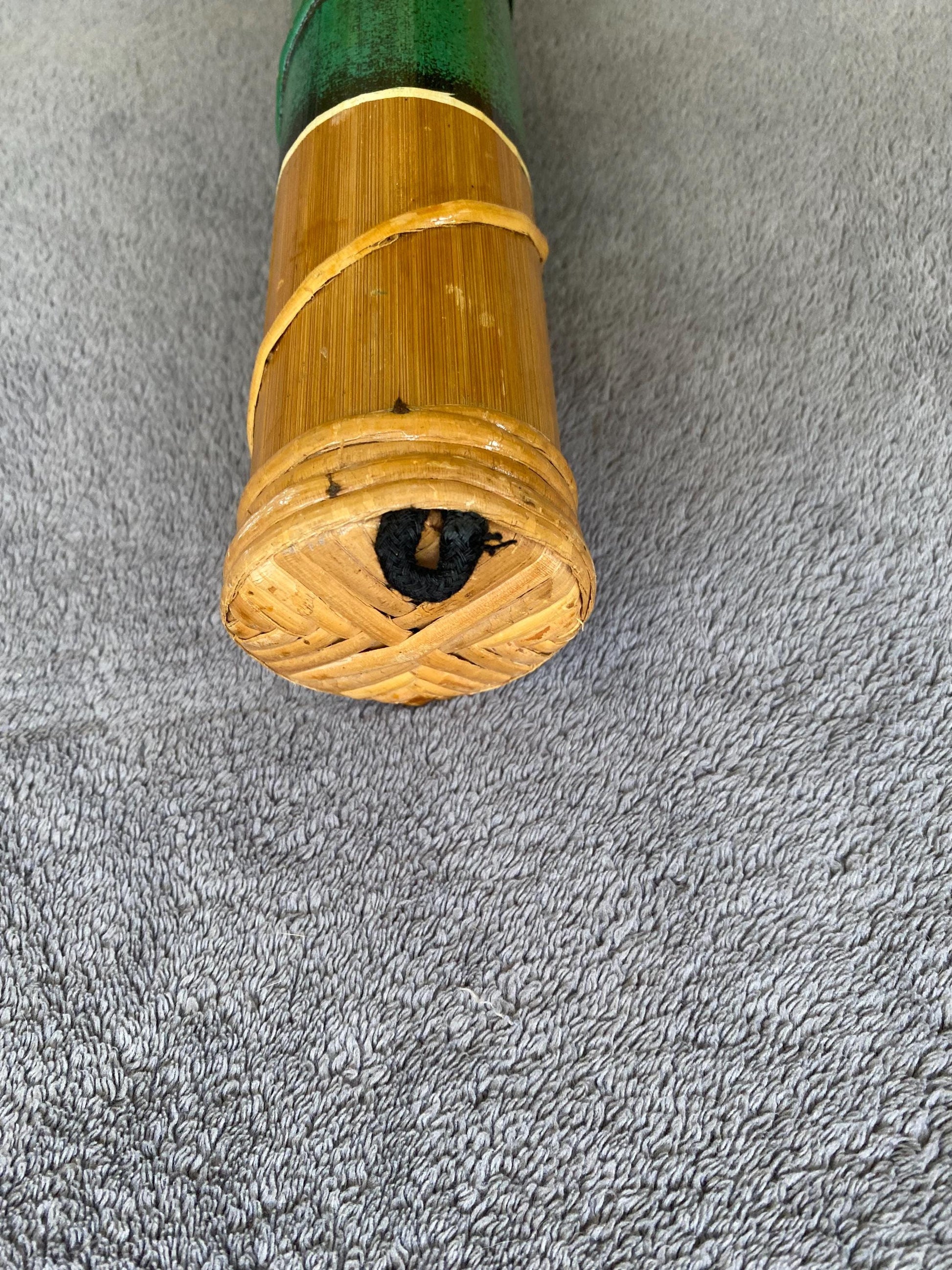 Vintage Beautiful Heavy Large Handmade Bamboo Rain Stick, Indigenous Art, Shaker Rattle Percussion
