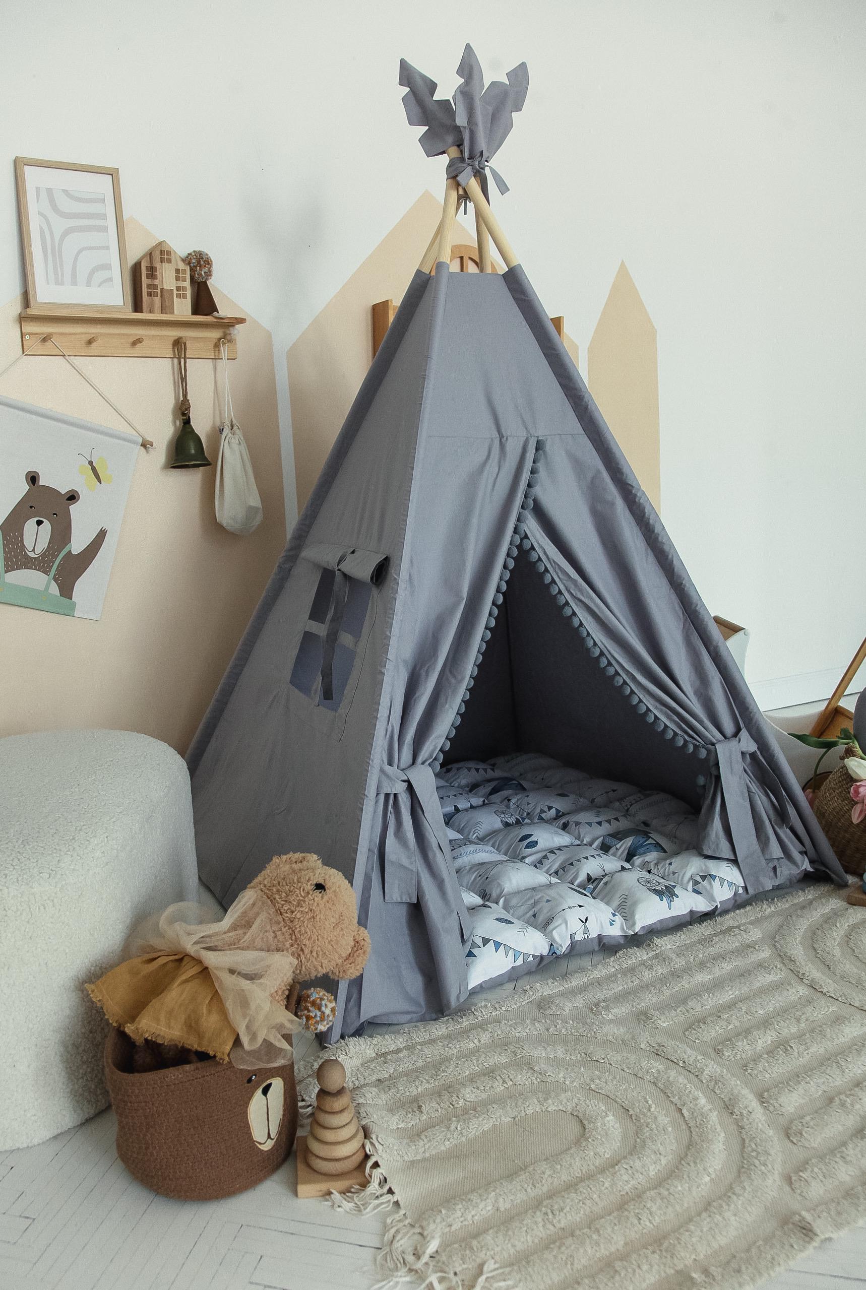 Wigwam, Play Tent, Kids Tent, Child'S Teepee, Teepee Tent, Fabric Playhouse, Indoor Tent, Outdoor Play Tent, Boho Tent, Adventure Tent, Todd