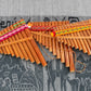 Peruvian Bamboo Pan Flute: 13 Tones, Beginner Instrument