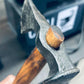 Hand Forged Railroad Spike Tomahawk with Leather Sheath