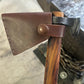 Hand Forged Railroad Spike Tomahawk with Leather Sheath