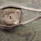 Vintage Native American Sterling Silver and Turquoise Bear Paw Cuff Bracelet 6 1/4" Signed L