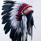 READY to SHIP Authentic Indian Headdress – Feathered Native American Inspired Costume Headpiece for Halloween Party