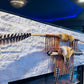 A Powerful Native Ceremonial Indian Fox Bow and Arrow Set Made by Enrolled Member of the Cherokee Tribe 68” with 5 Arrows and Quiver