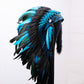 READY to SHIP Authentic Indian Headdress – Feathered Native American Inspired Costume Headpiece for Halloween Party